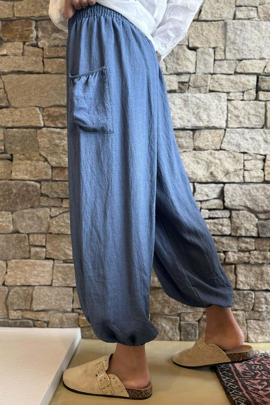 Basso Shirring Balloon Pant Airforce **